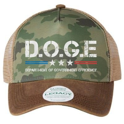 Doge D.O.G.E. Department Of Government Efficiency Legacy Tie Dye Trucker Hat