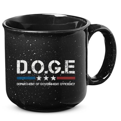 Doge D.O.G.E. Department Of Government Efficiency 15oz Campfire Ceramic Mug