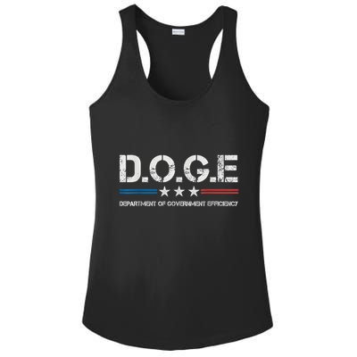 Doge D.O.G.E. Department Of Government Efficiency Ladies PosiCharge Competitor Racerback Tank