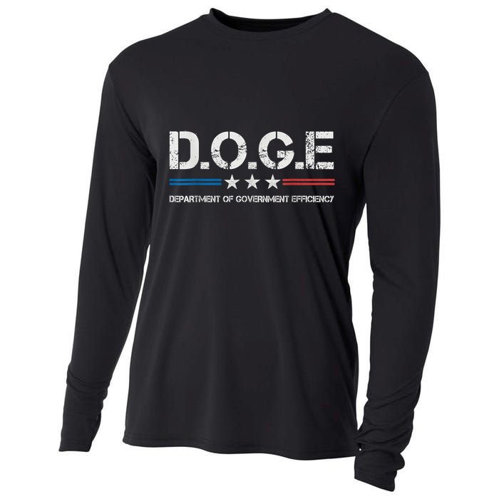 Doge D.O.G.E. Department Of Government Efficiency Cooling Performance Long Sleeve Crew