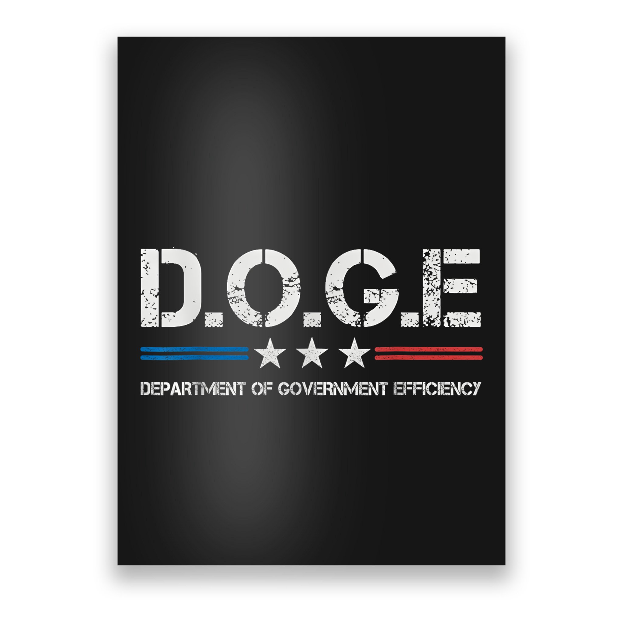 Doge D.O.G.E. Department Of Government Efficiency Poster