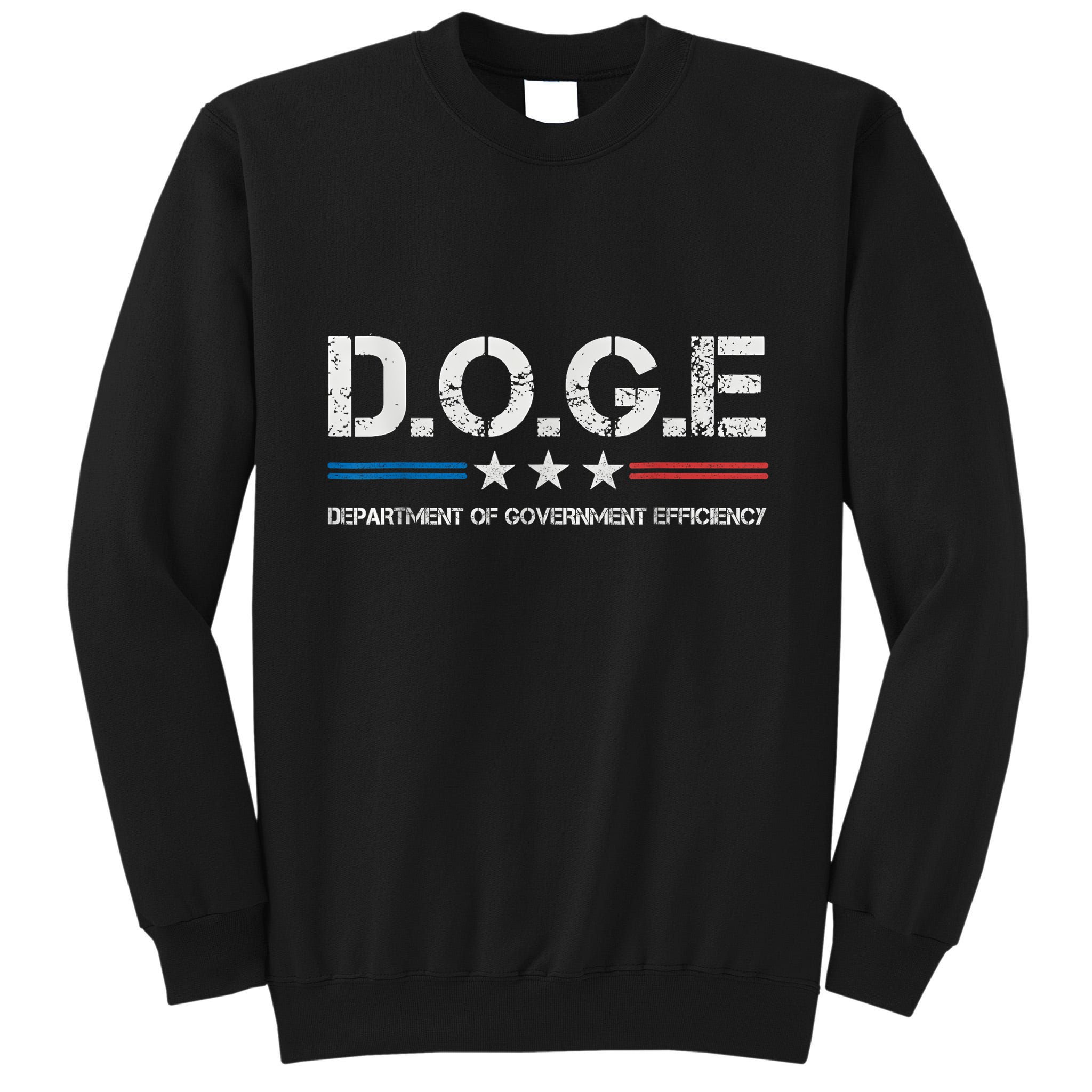 Doge D.O.G.E. Department Of Government Efficiency Tall Sweatshirt