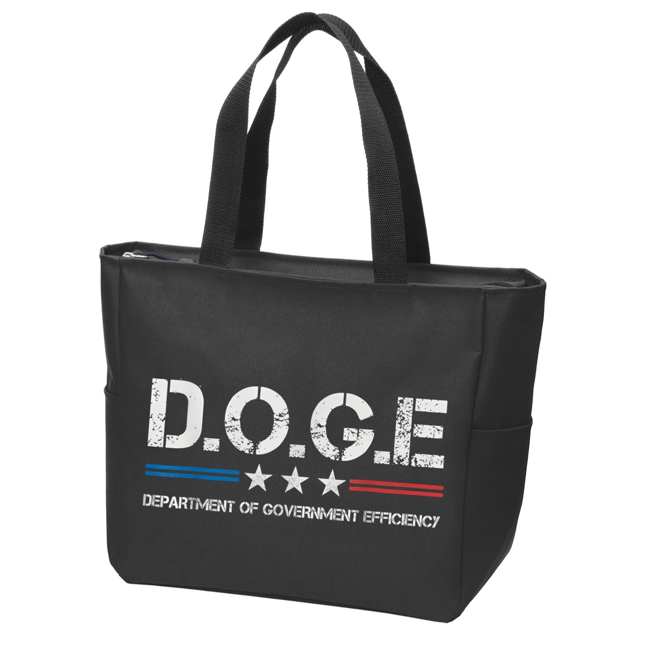 Doge D.O.G.E. Department Of Government Efficiency Zip Tote Bag
