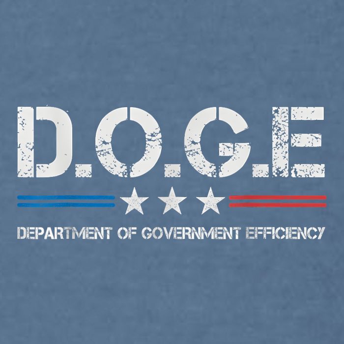 Doge D.O.G.E. Department Of Government Efficiency Garment-Dyed Sweatshirt