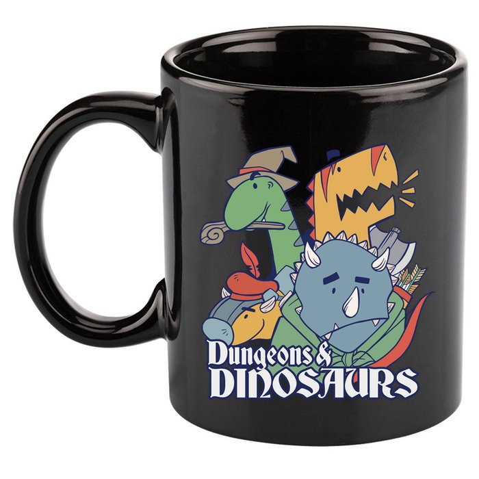 Dungeons & Dinosaurs 11oz C Handle Ceramic Mug