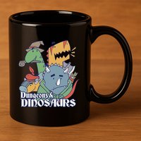 Dungeons & Dinosaurs 11oz C Handle Ceramic Mug
