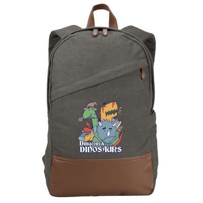 Dungeons & Dinosaurs Cotton Canvas Backpack