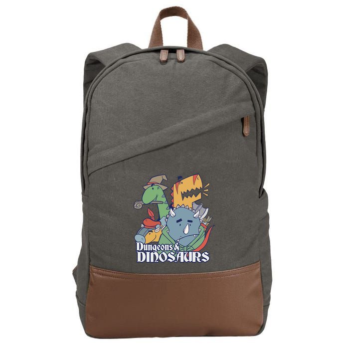 Dungeons & Dinosaurs Cotton Canvas Backpack