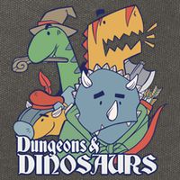 Dungeons & Dinosaurs Cotton Canvas Backpack