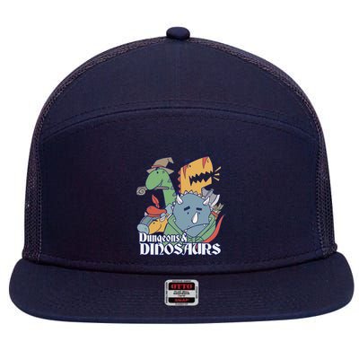 Dungeons & Dinosaurs 7 Panel Mesh Trucker Snapback Hat