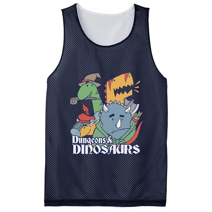 Dungeons & Dinosaurs Mesh Reversible Basketball Jersey Tank