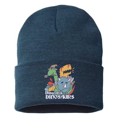 Dungeons & Dinosaurs Sustainable Knit Beanie