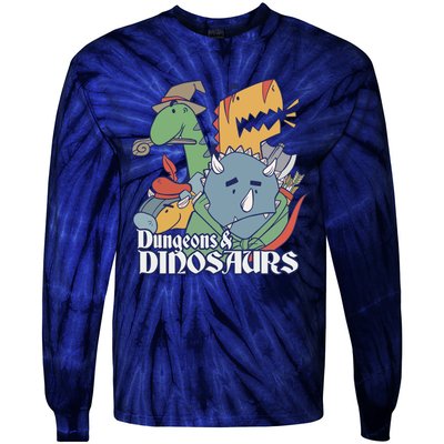 Dungeons & Dinosaurs Tie-Dye Long Sleeve Shirt