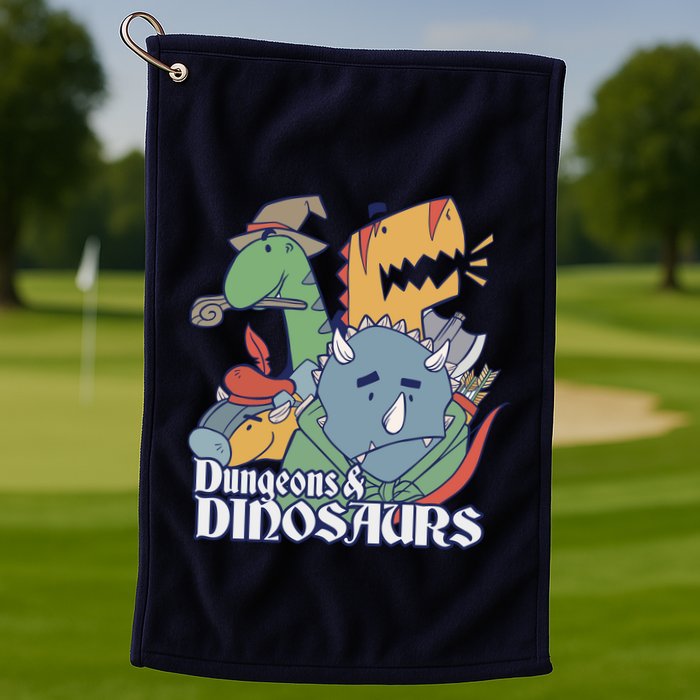 Dungeons & Dinosaurs Golf Towel