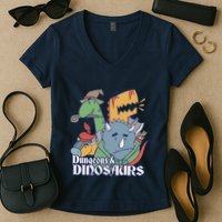 Dungeons & Dinosaurs Women's V-Neck T-Shirt