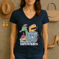 Dungeons & Dinosaurs Women's V-Neck T-Shirt