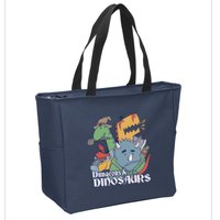 Dungeons & Dinosaurs Zip Tote Bag