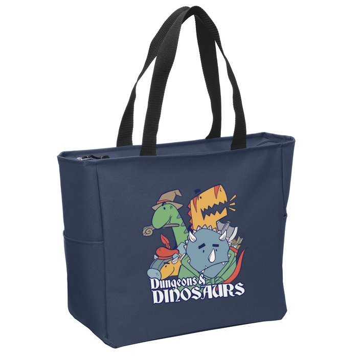 Dungeons & Dinosaurs Zip Tote Bag