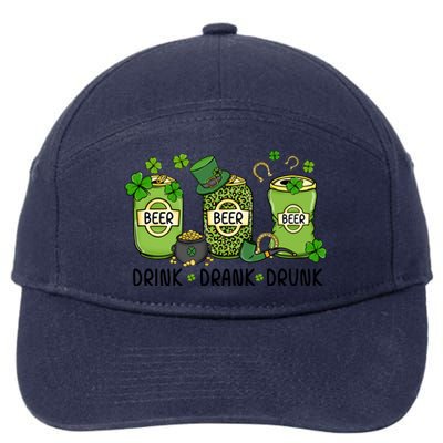 Drink Drank Drunk 7-Panel Snapback Hat