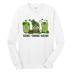 Drink Drank Drunk Tall Long Sleeve T-Shirt