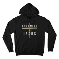 Drummer Drumming Drums Percussion I Jesus Christian Church Hoodie