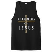 Drummer Drumming Drums Percussion I Jesus Christian Church PosiCharge Competitor Tank