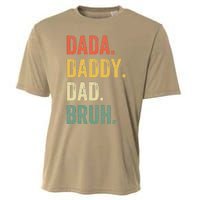 Dada Daddy Dad Bruh Fathers Day Funny Dad Life Vintage Cooling Performance Crew T-Shirt