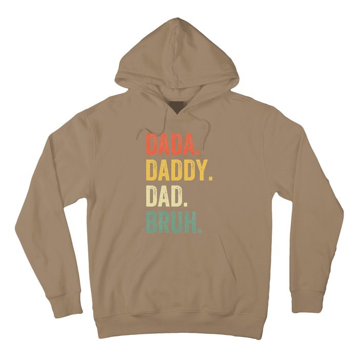 Dada Daddy Dad Bruh Fathers Day Funny Dad Life Vintage Hoodie