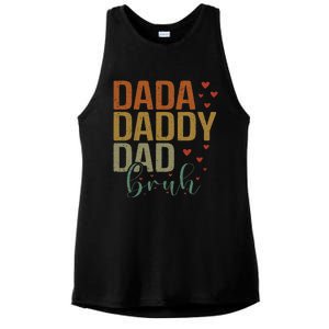 Dada Daddy Dad Bruh Awesome Like My Daughter Ladies PosiCharge Tri-Blend Wicking Tank