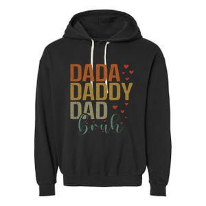 Dada Daddy Dad Bruh Awesome Like My Daughter Garment-Dyed Fleece Hoodie