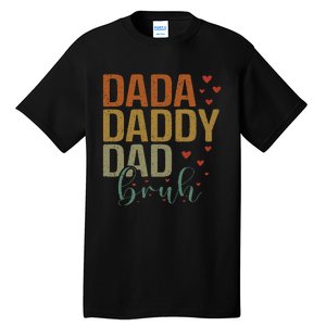 Dada Daddy Dad Bruh Awesome Like My Daughter Tall T-Shirt