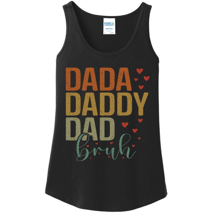 Dada Daddy Dad Bruh Awesome Like My Daughter Ladies Essential Tank