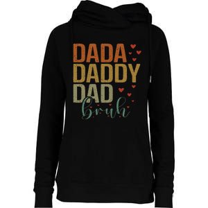 Dada Daddy Dad Bruh Awesome Like My Daughter Womens Funnel Neck Pullover Hood