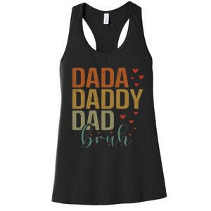 Dada Daddy Dad Bruh Awesome Like My Daughter Women's Racerback Tank