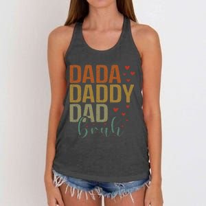 Dada Daddy Dad Bruh Awesome Like My Daughter Women's Knotted Racerback Tank