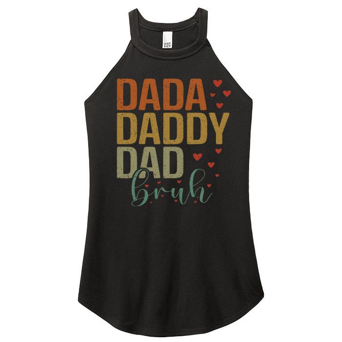 Dada Daddy Dad Bruh Awesome Like My Daughter Women's Perfect Tri Rocker Tank