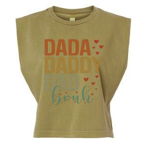 Dada Daddy Dad Bruh Awesome Like My Daughter Garment-Dyed Women's Muscle Tee