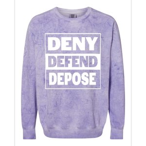 Deny Defend Depose Colorblast Crewneck Sweatshirt