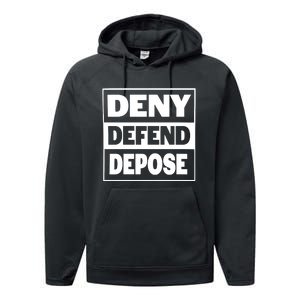 Deny Defend Depose Performance Fleece Hoodie