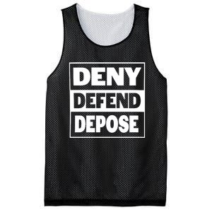 Deny Defend Depose Mesh Reversible Basketball Jersey Tank