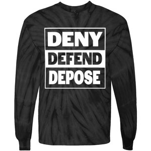 Deny Defend Depose Tie-Dye Long Sleeve Shirt