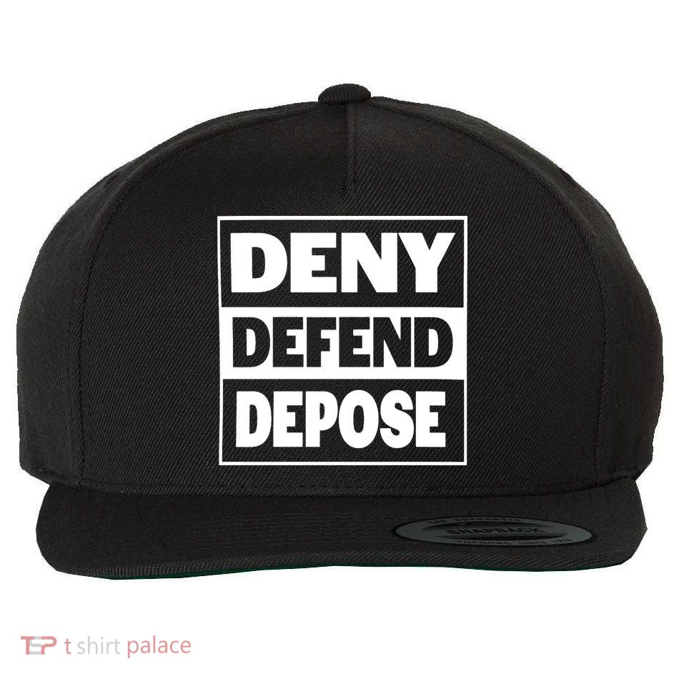 Deny Defend Depose Wool Snapback Cap
