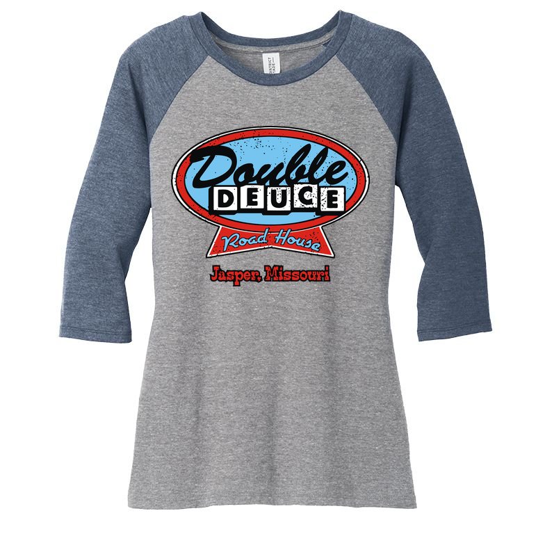 Double Deuce Women's Tri-Blend 3/4-Sleeve Raglan Shirt