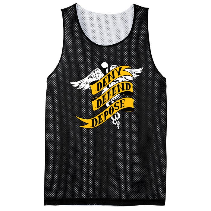 Deny Defend Depose Healthcare Mesh Reversible Basketball Jersey Tank