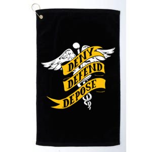 Deny Defend Depose Healthcare Platinum Collection Golf Towel