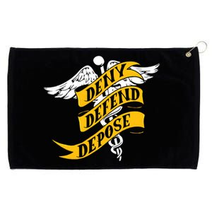 Deny Defend Depose Healthcare Grommeted Golf Towel