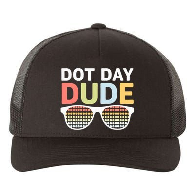 Dot Days Dotted Dude Glasses Yupoong Adult 5-Panel Trucker Hat