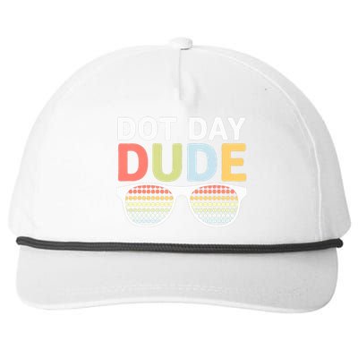 Dot Days Dotted Dude Glasses Snapback Five-Panel Rope Hat