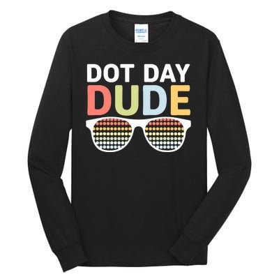 Dot Days Dotted Dude Glasses Tall Long Sleeve T-Shirt