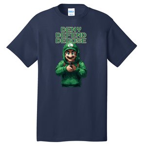 Deny Defend Depose Green Pixelated Hero Tall T-Shirt